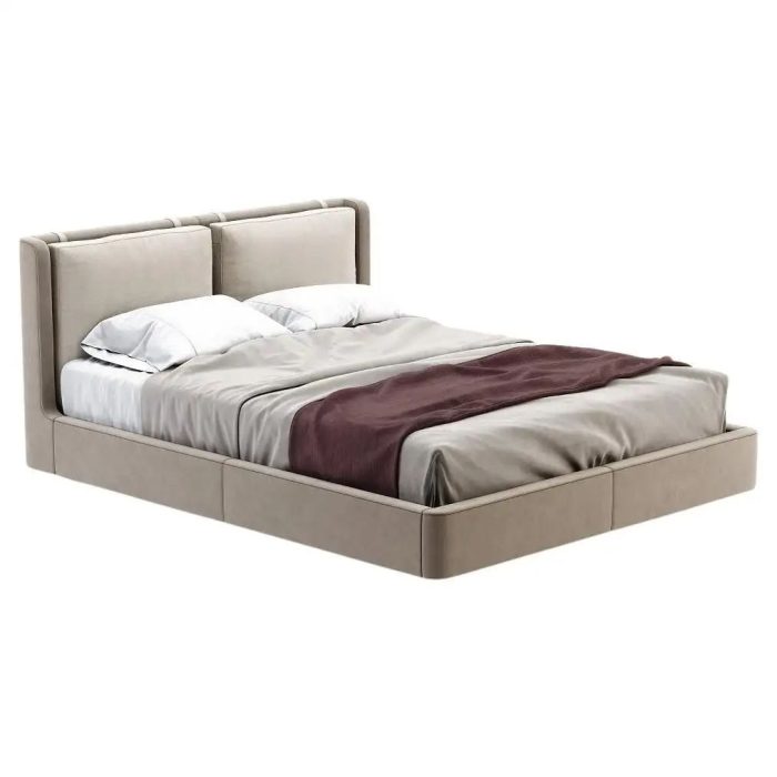 Hnoss Curved Modern Leather Platform Bed (کپی) - Image 2